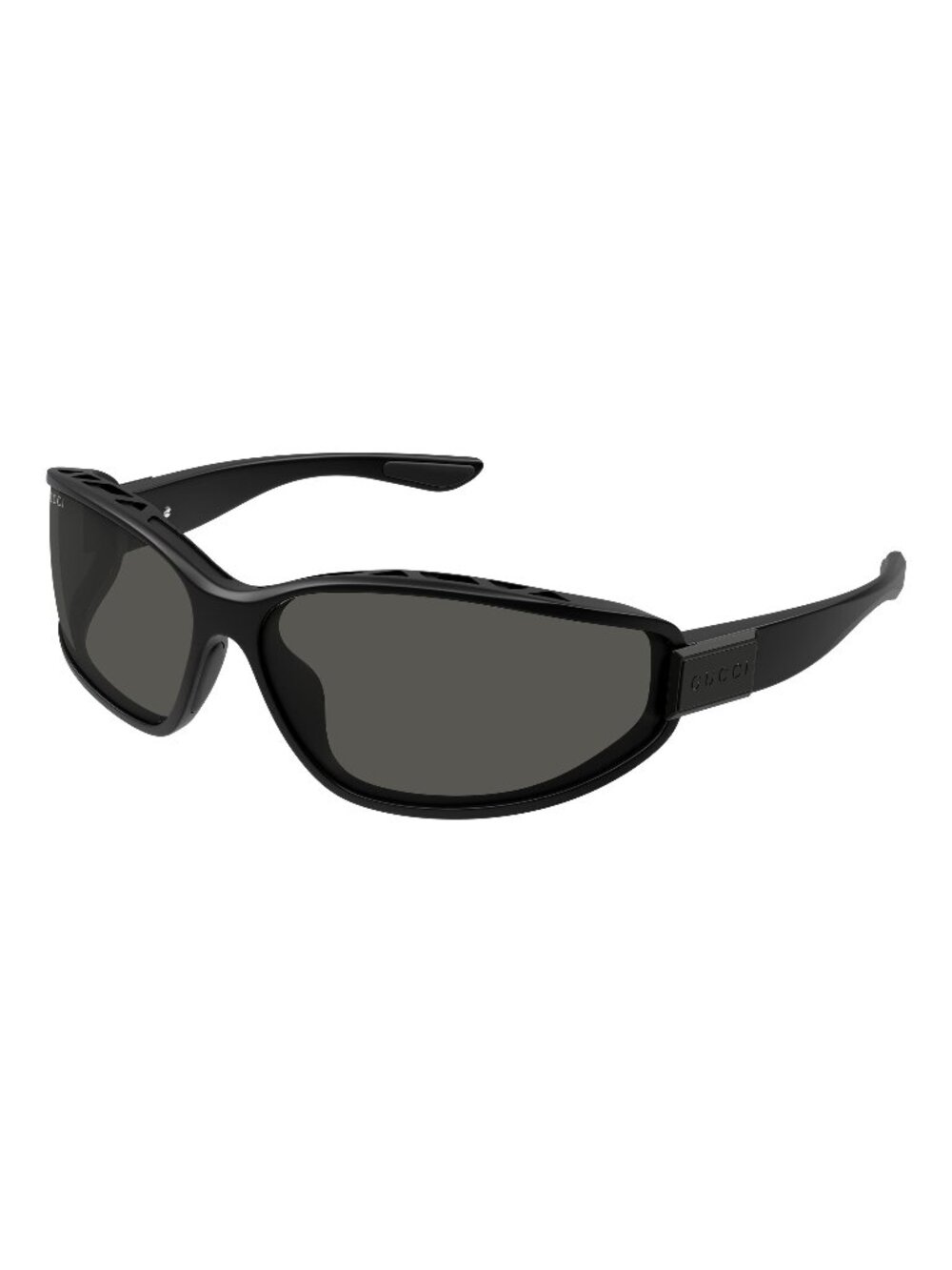 New Gucci Men's Sunglasses Black Grey Lens Injected Frame GG2011S 001 73